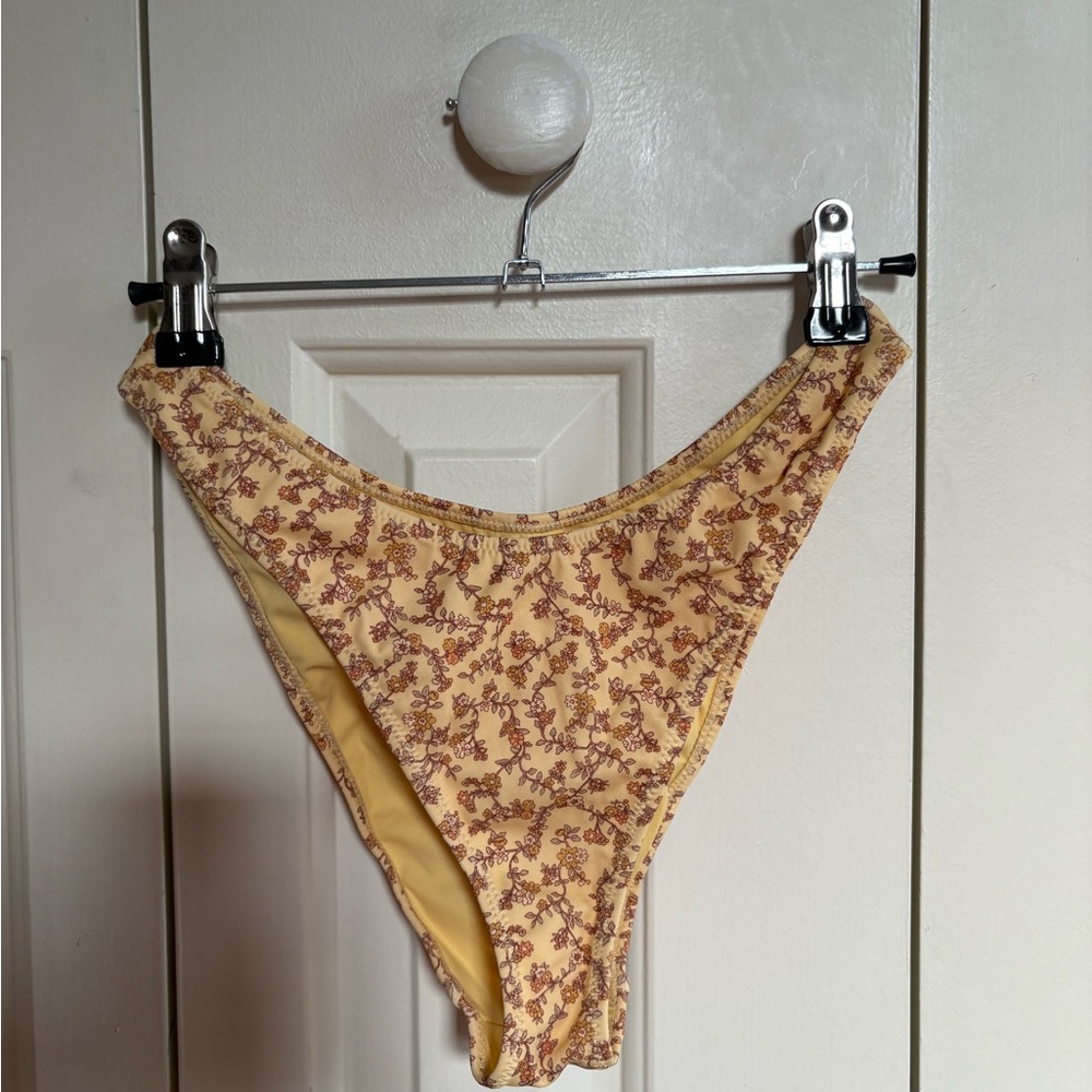 PacSun Yellow Floral Kids Swim Bottom